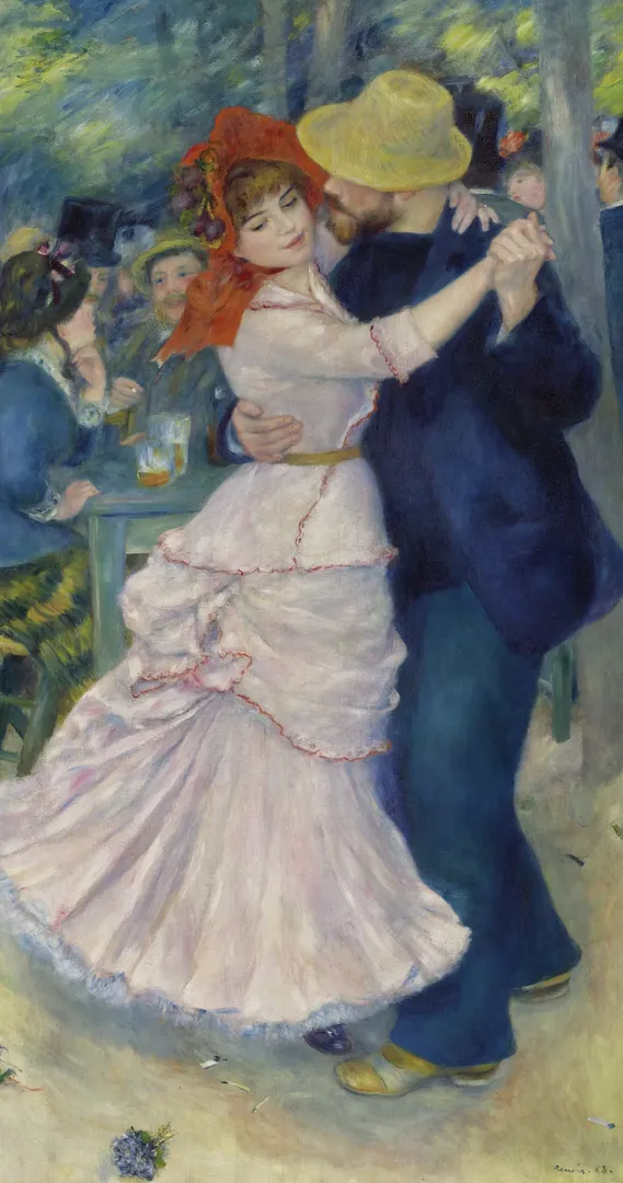 Dance at Bougival by Pierre-Auguste Renoir, 1883