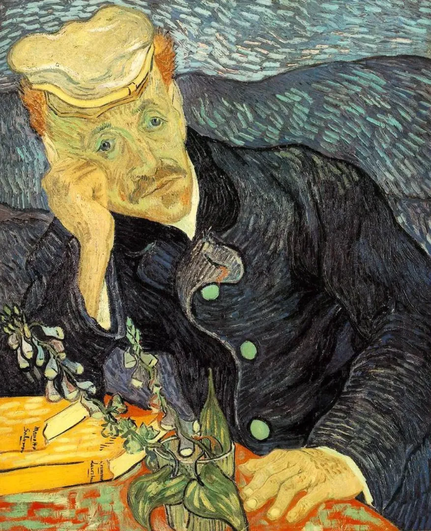 Portrait of Dr. Gachet by Vincent van Gogh, 1890