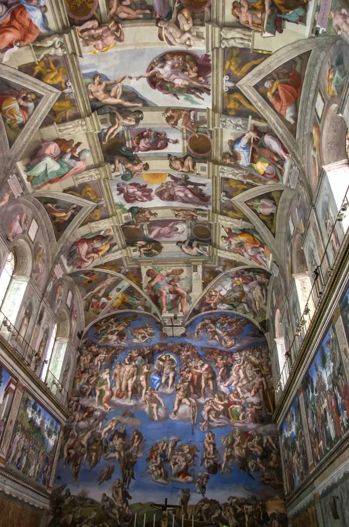 Sistine Chapel ceiling by Michelangelo, 1512