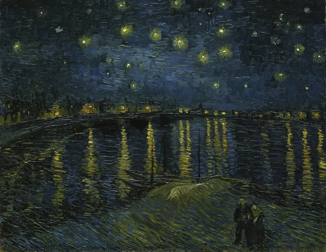 Starry Night Over the Rhône by Vincent van Gogh, 1888