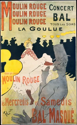 Moulin Rouge: La Goulue by Henri de Toulouse-Lautrec