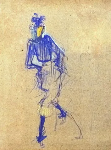 Jane Avril by Henri de Toulouse-Lautrec