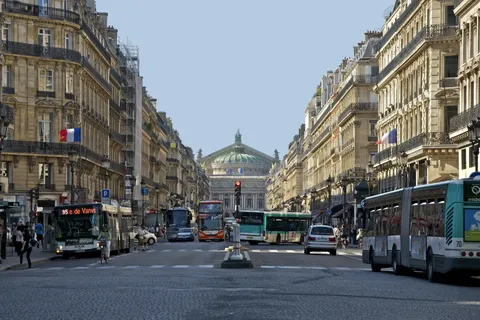 Avenue de l'Opéra by Camille Pissarro