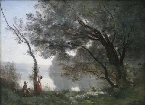 Souvenir de Mortefontaine by Jean-Baptiste-Camille Corot