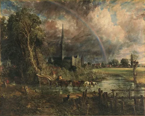 Salisbury Cathedral from the Meadows by John Constable
