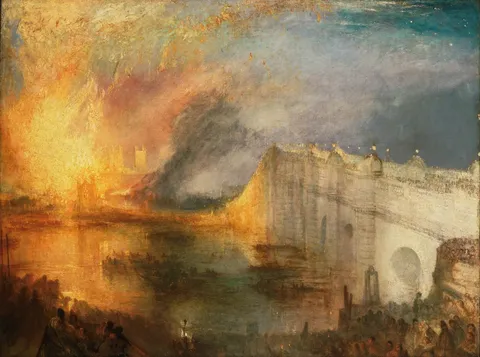 The Burning of the Houses of Lords and Commons by J. M. W. Turner