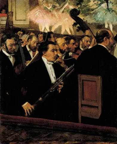 The Orchestra at the Opera by Edgar Degas