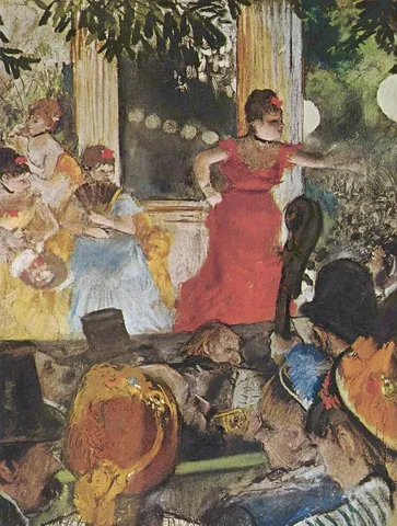Café-Concert at Les Ambassadeurs by Edgar Degas
