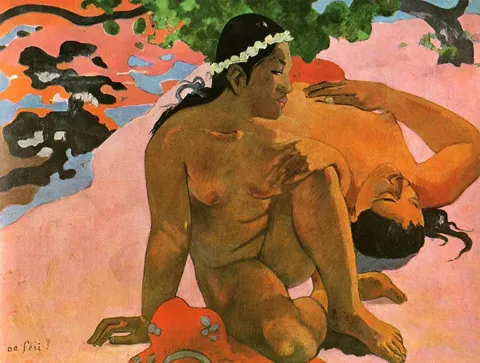 Aha oe feii? (Are You Jealous?) by Paul Gauguin