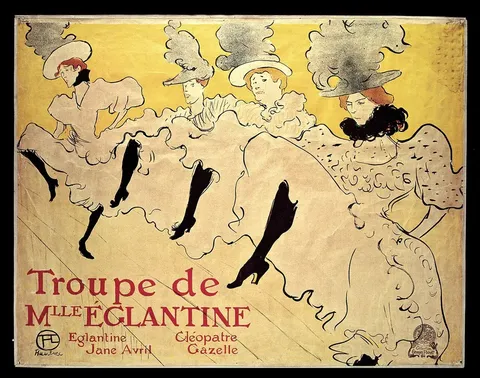 La Troupe de Mademoiselle Églantine by Henri de Toulouse-Lautrec