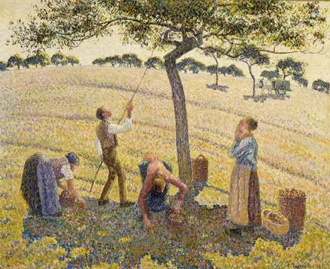 Apple Harvest by Camille Pissarro