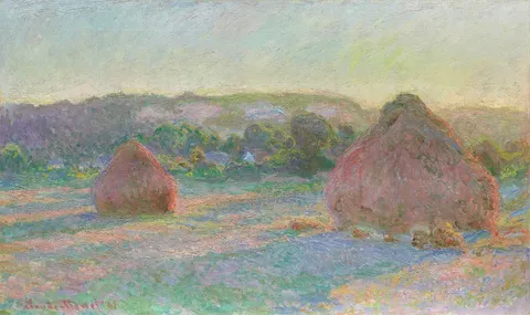 Haystacks by Claude Monet