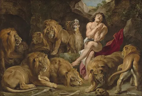 Daniel in the Lions' Den by Peter Paul Rubens