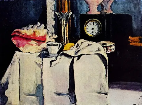 The Black Marble Clock by Paul Cézanne