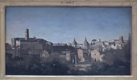 The Forum Seen from the Farnese Gardens by Jean-Baptiste-Camille Corot