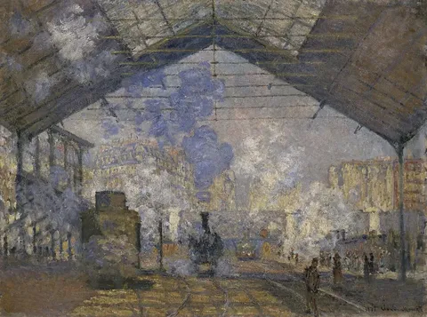 The Gare Saint-Lazare by Claude Monet