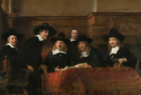 Syndics of the Drapers' Guild by Rembrandt van Rijn