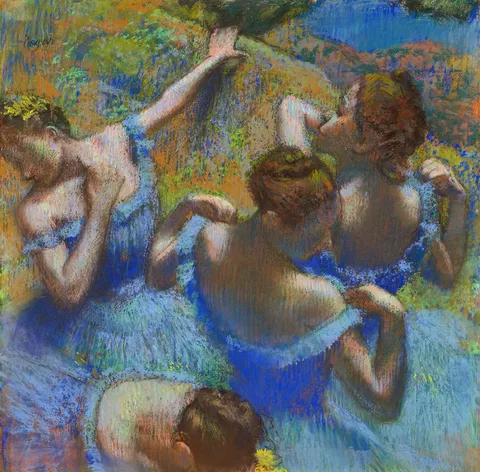 Blue Dancers by Edgar Degas