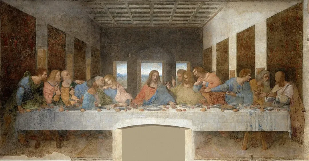 The Last Supper by Leonardo da Vinci, c. 1495–1498