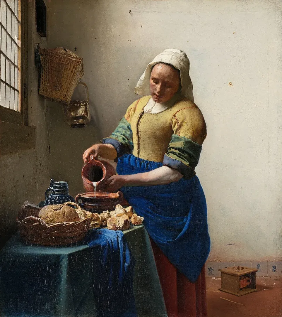 The Milkmaid by Johannes Vermeer, c. 1658