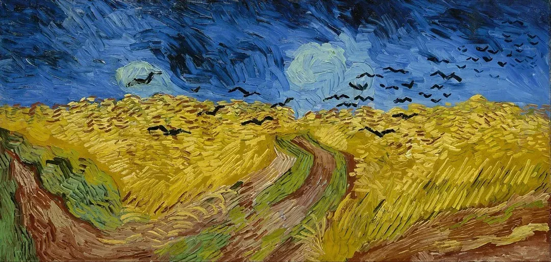Wheatfield with Crows by Vincent van Gogh, 1890