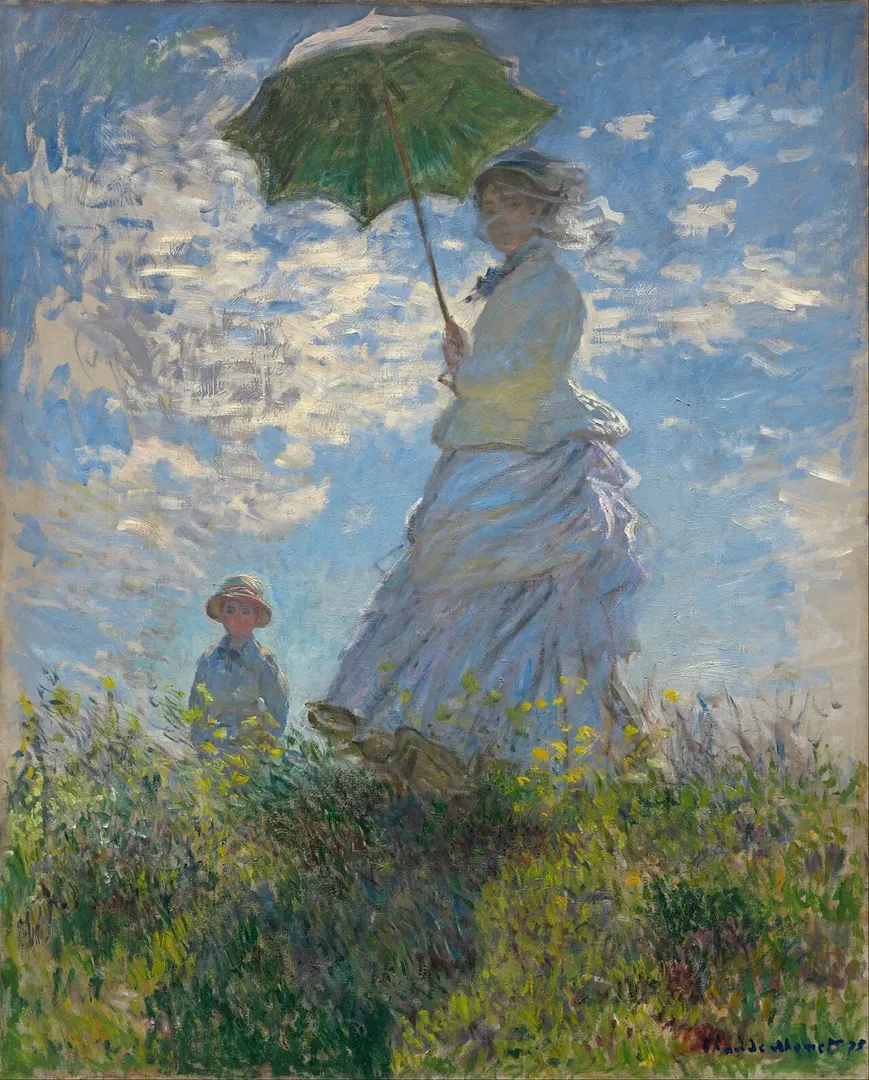 Woman with a Parasol by Claude Monet, 1875