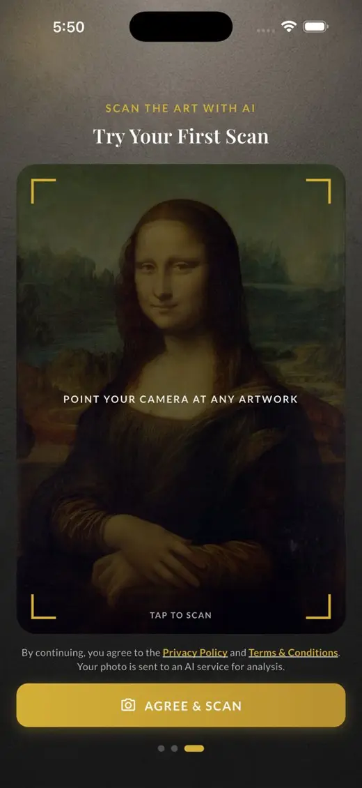 Scan screen