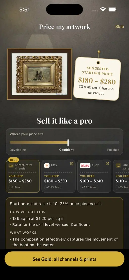 How the price was worked out