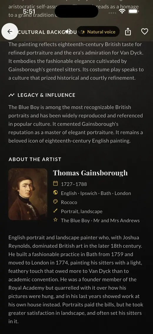 About the artist Thomas Gainsborough